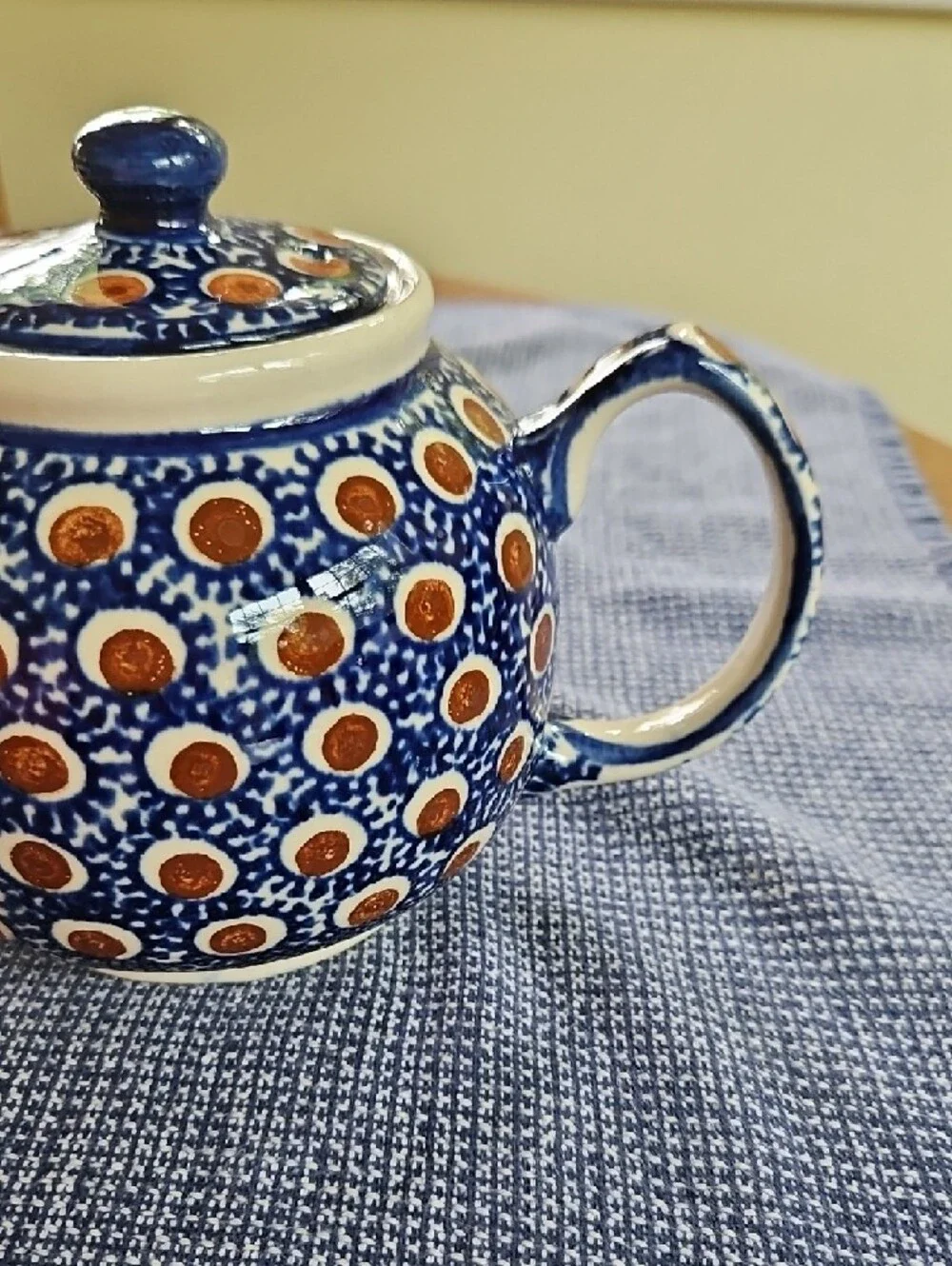 Polish Pottery Round Teapot